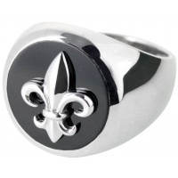 RG304   Fleur De Lys Ring Sterling Silver Ari D Norman