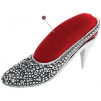 GT2275   Marcasite Set Shoe Pin Cushion Sterling Silver Ari D Norman