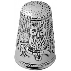 GT488   Owl Thimble Sterling Silver Ari D Norman