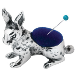 Rabbit Pincushion Victorian Style 925 Sterling Silver English Hallmarks