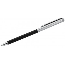 GT1065   Black Acrylic Slim Ballpoint Pen Sterling Silver Ari D Norman