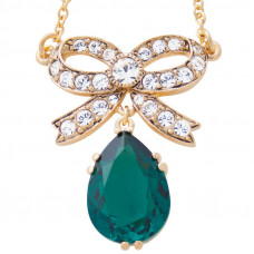 EC1   Gold Plated Swarovski Crystal Elizabethan Style Necklace Jewelari of London