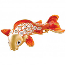 JB171   Gold Plated Koi Fish Brooch Jewelari of London