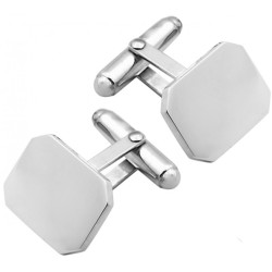 Plain Rectangle Torpedo Cufflinks 925 Sterling Silver English Hallmarks