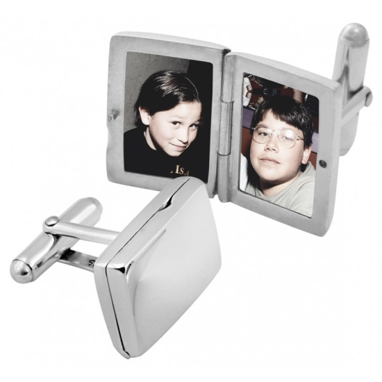 Locket Torpedo Cufflinks 925 Sterling Silver English Hallmarks